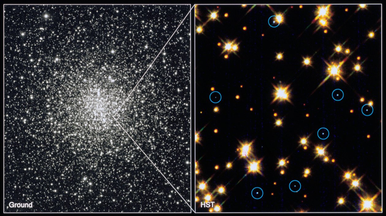 Étoiles naines blanches dans l