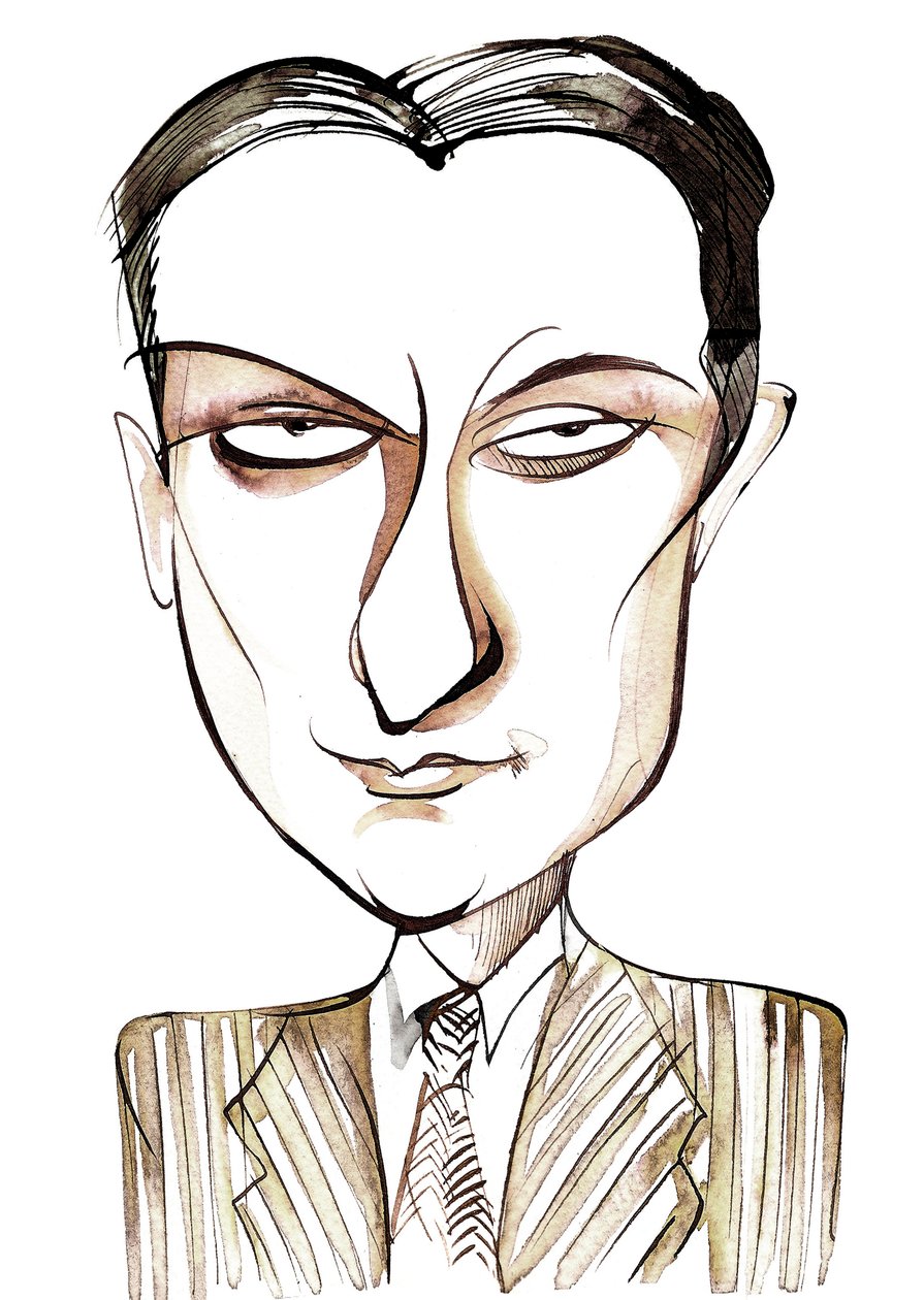 Dinu Lipatti, pianiste et compositeur roumain (1917 - 1950) caricature - Neale Osborne