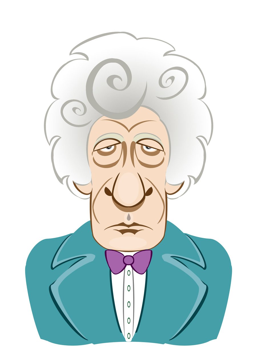 Jon Pertwee en Docteur Who - caricature - Neale Osborne