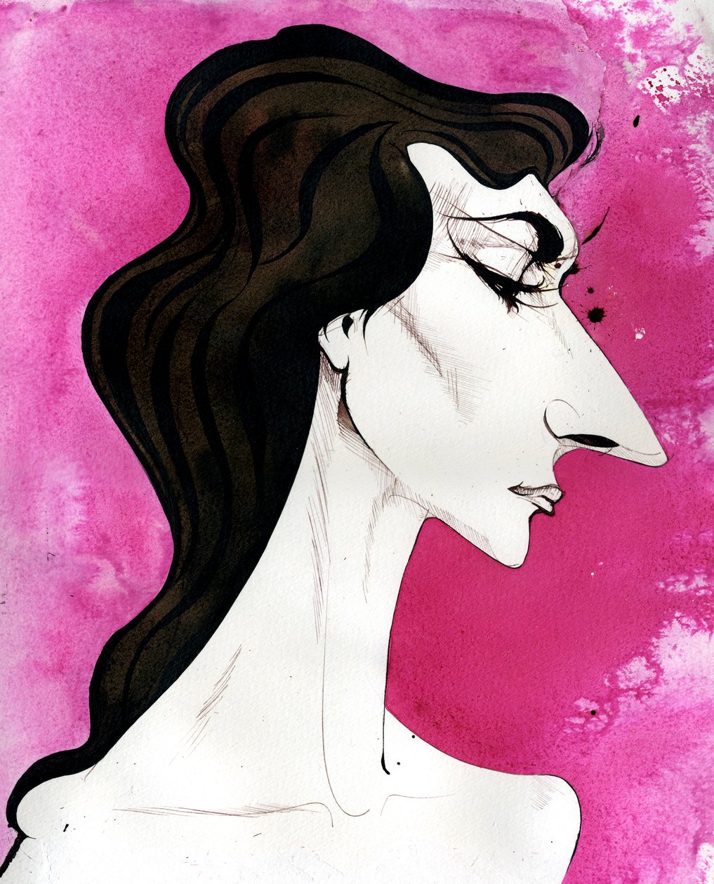 Maria Callas - caricature de la chanteuse d
