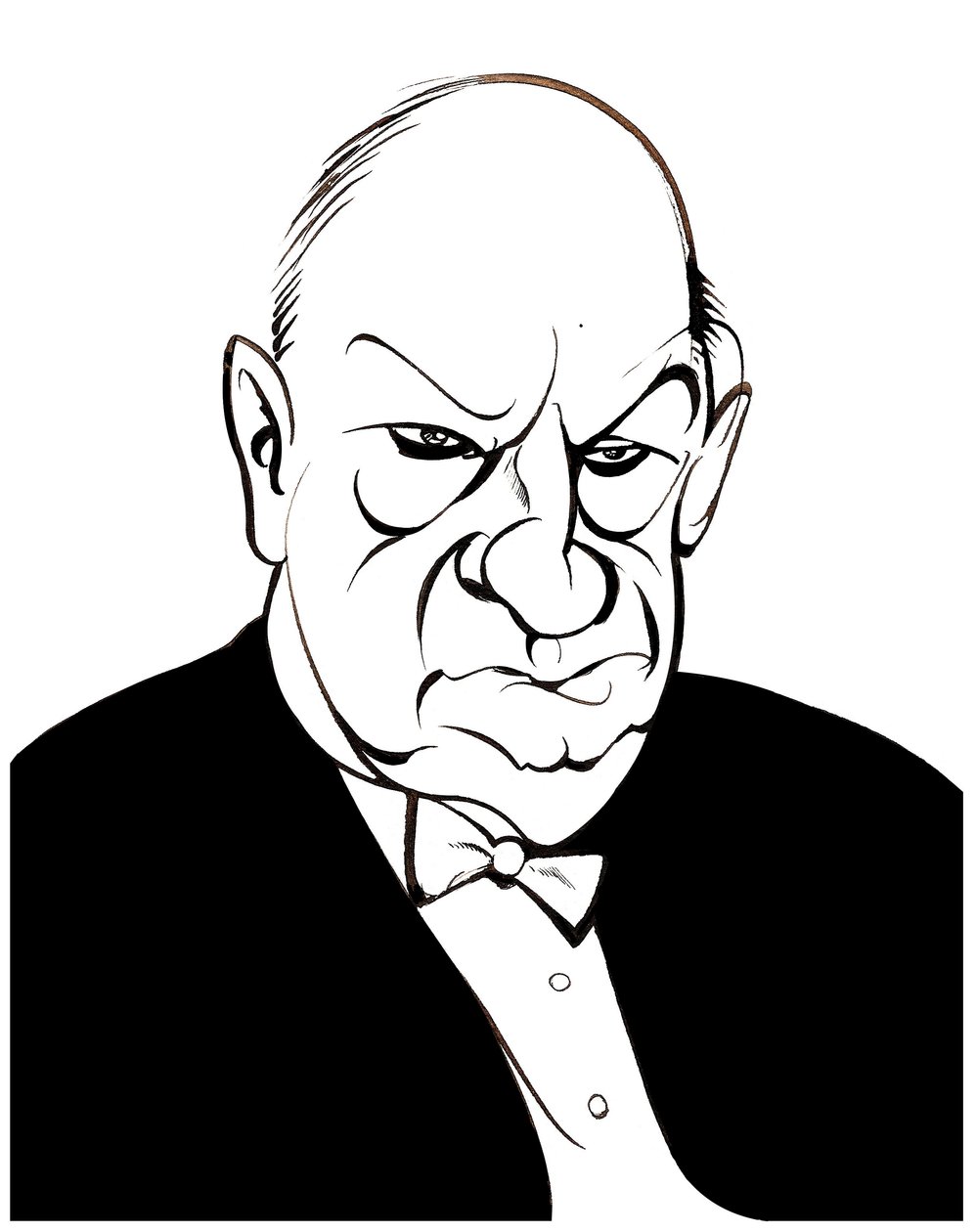 Paul Hindemith - caricature - Neale Osborne