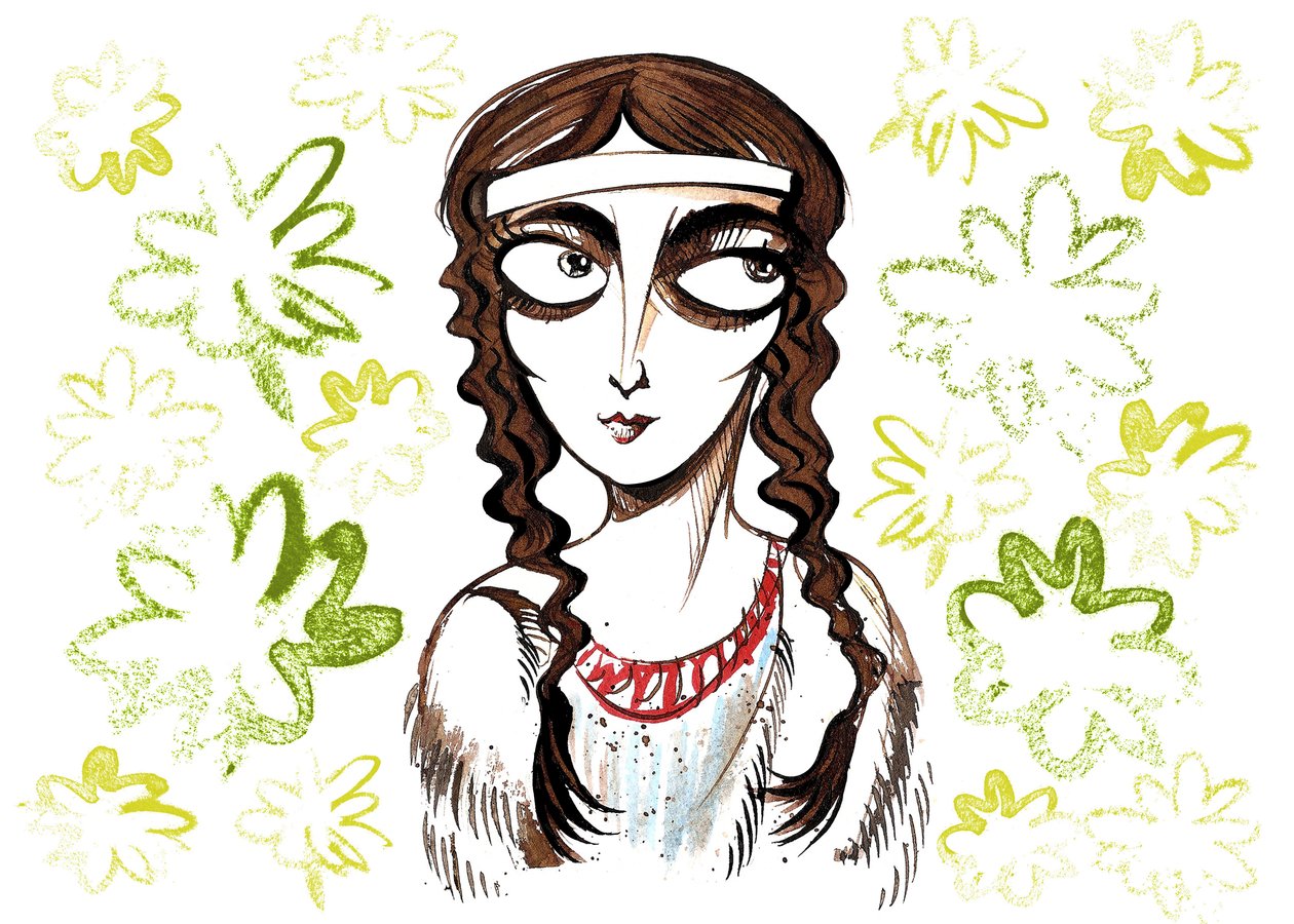 Pocahontas, princesse amérindienne et héroïne populaire, nom personnel Matoaka, née près de la colonie de Jamestown, Virginie - Neale Osborne