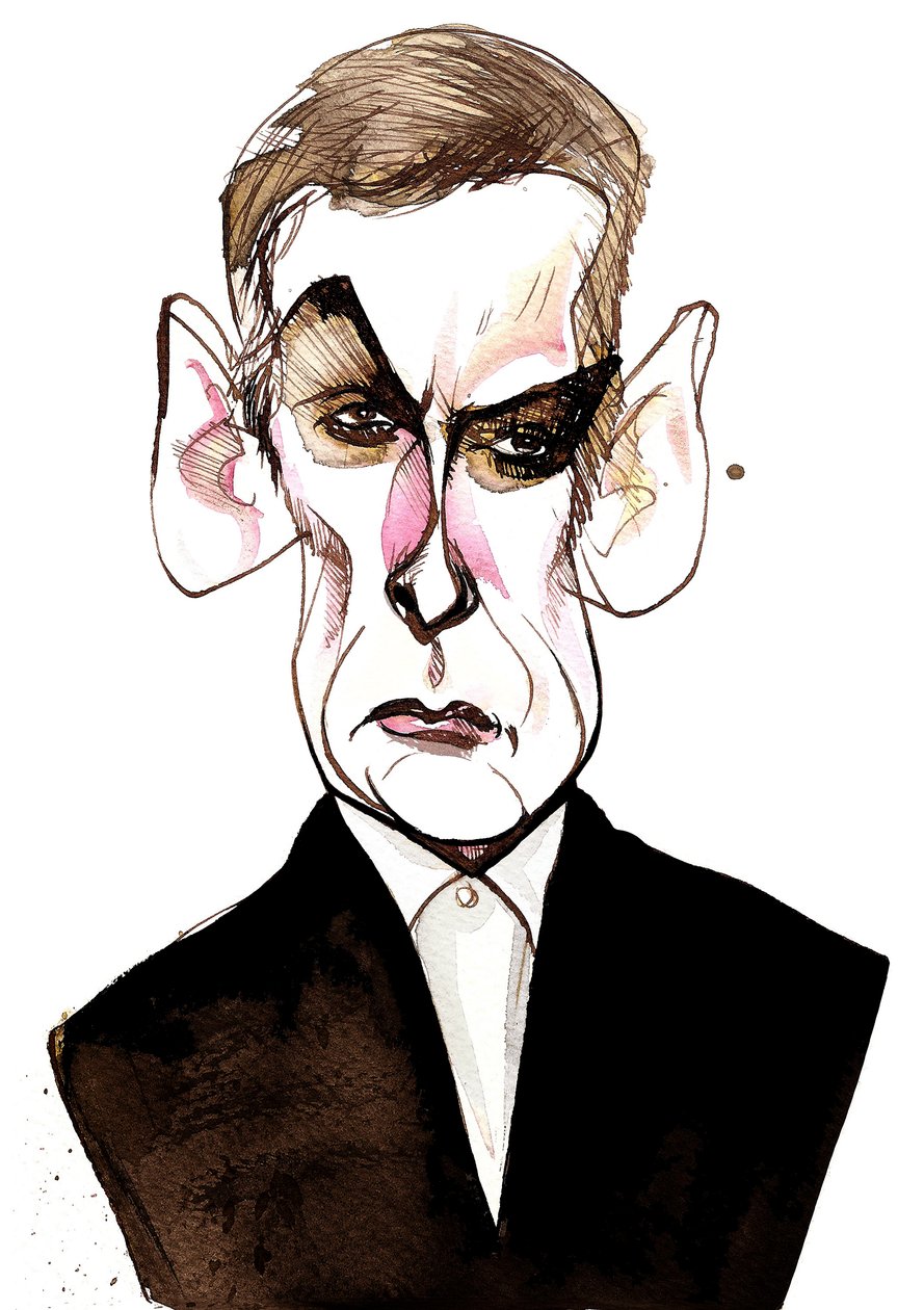 Peter Capaldi, acteur et réalisateur écossais (né en 1958); caricature - Neale Osborne