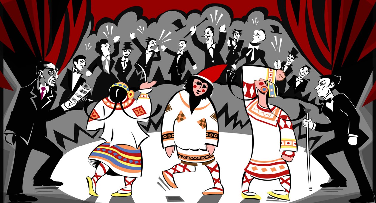 Le Sacre du printemps - illustration de la première représentation le 29 mai 1913 - Neale Osborne
