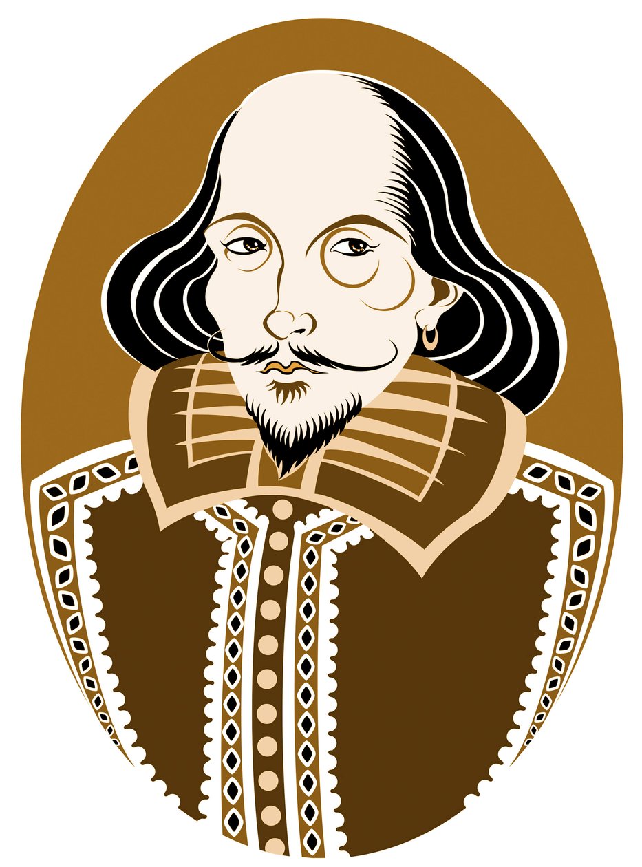 William Shakespeare, poète et dramaturge anglais baptisé le 26 avril 1564 - 23 avril 1616 - Neale Osborne