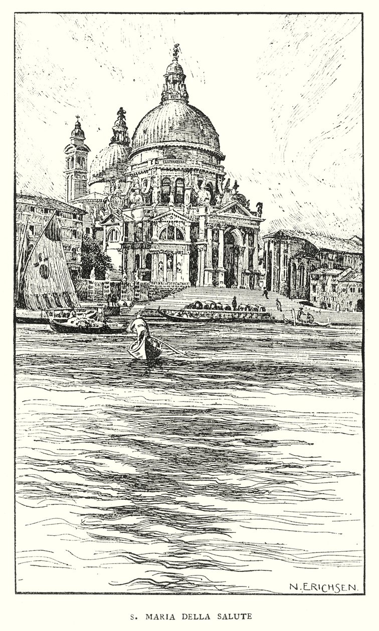 S Maria Della Salute (litho) - Nelly Erichsen