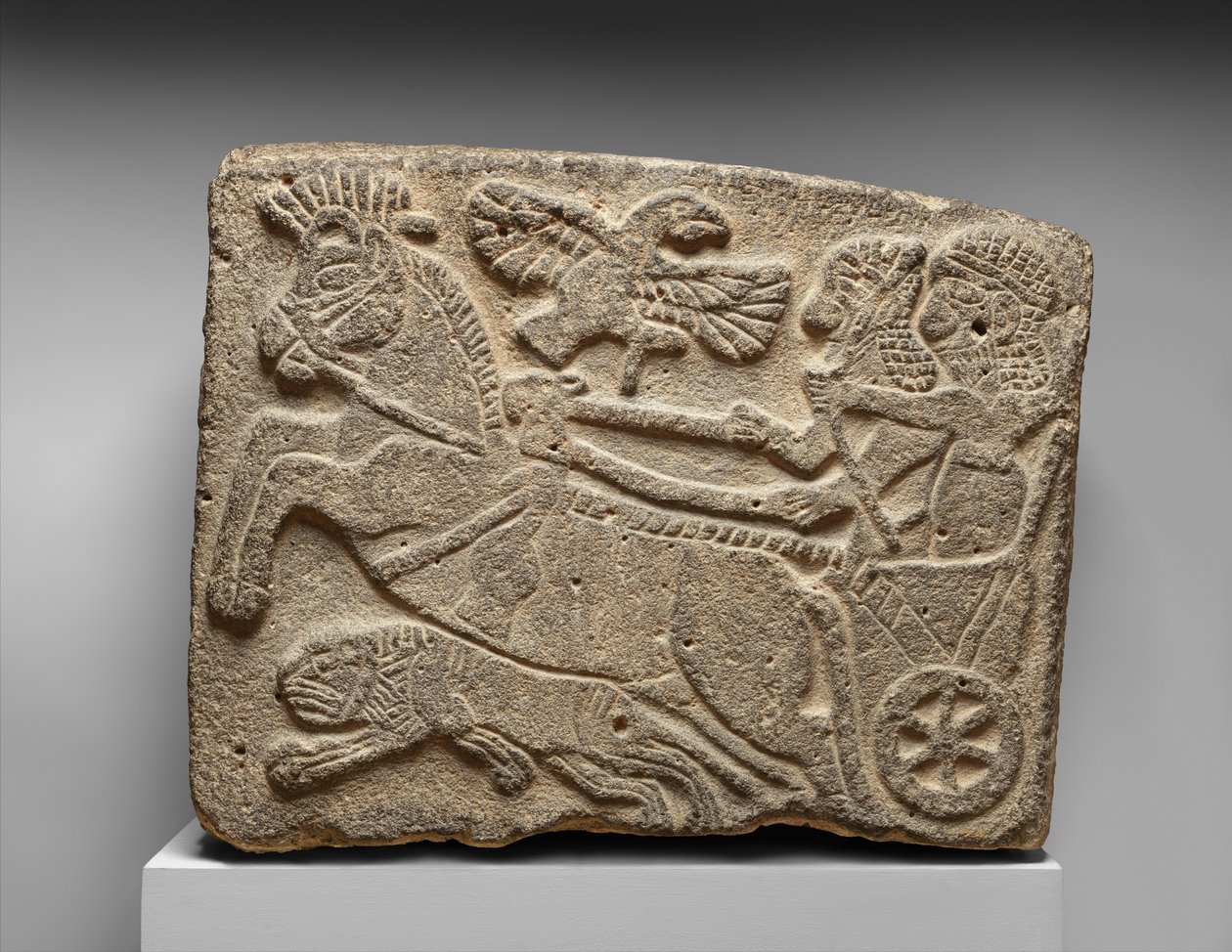 Relief orthostate : scène de chasse au lion, vers IXe siècle av. J.-C. - Neo Hittite Neo Hittite