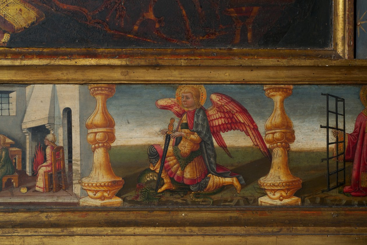 (détail) de Couronnement de la Vierge - Neri di Bicci