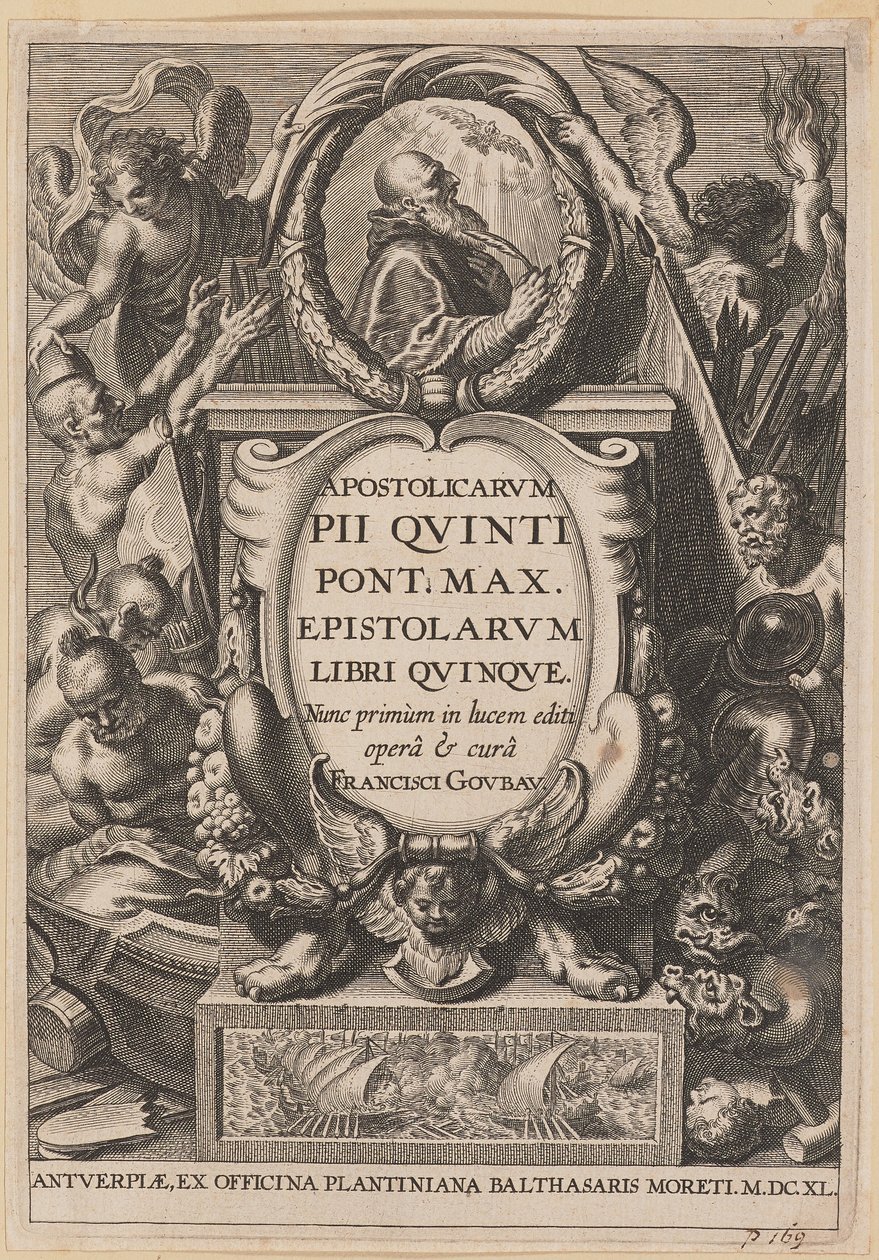 Page de titre pour Apostolicarvm PII Qvinti Pont. Max... - Netherlandish 17th Century after Sir Peter Paul Rubens