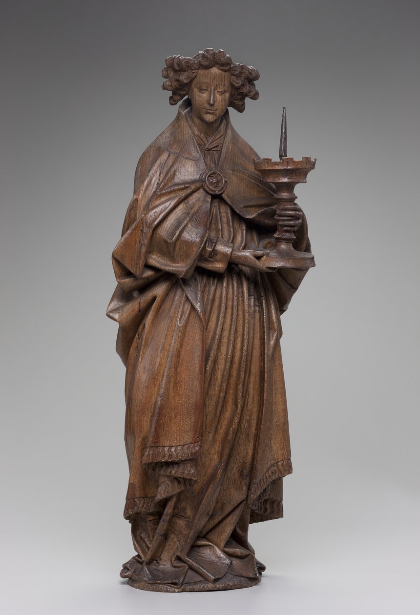 Ange tenant un chandelier, c.1480-1500 - Netherlandish School