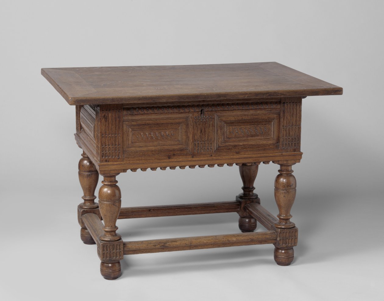 Table de paiement, c.1600-50 (chêne) - Netherlandish School