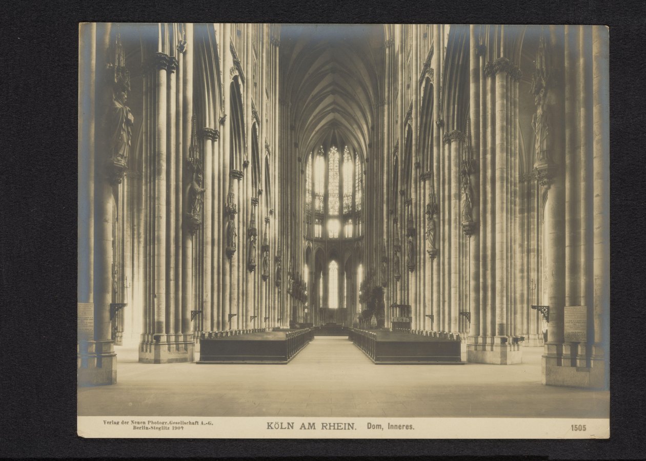 Intérieur de la cathédrale de Cologne - Neue Photographische Gesellschaft