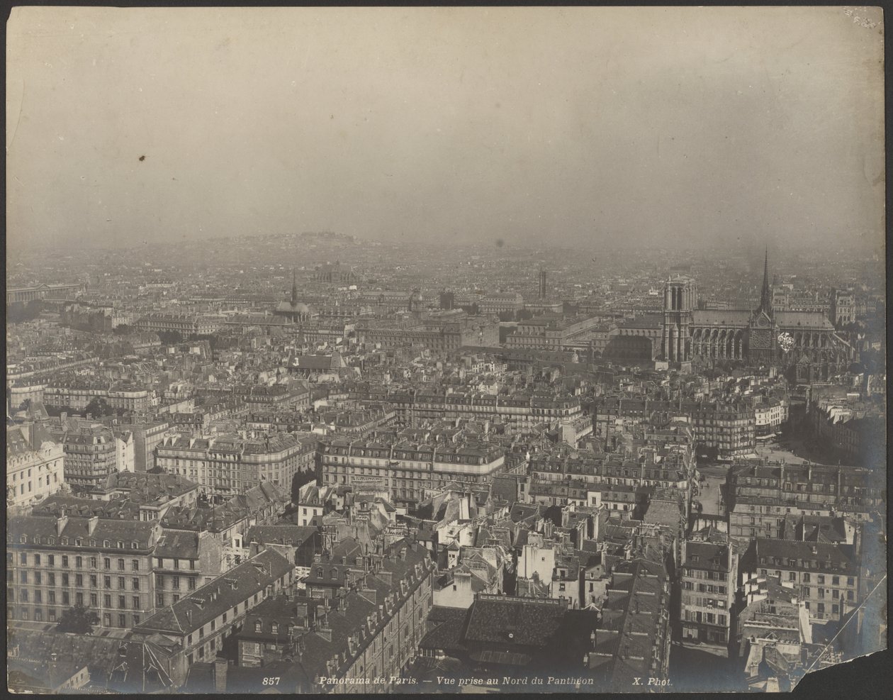 Panorama de Paris - Vue prise au Nord du Pantheon - Neurdein freres