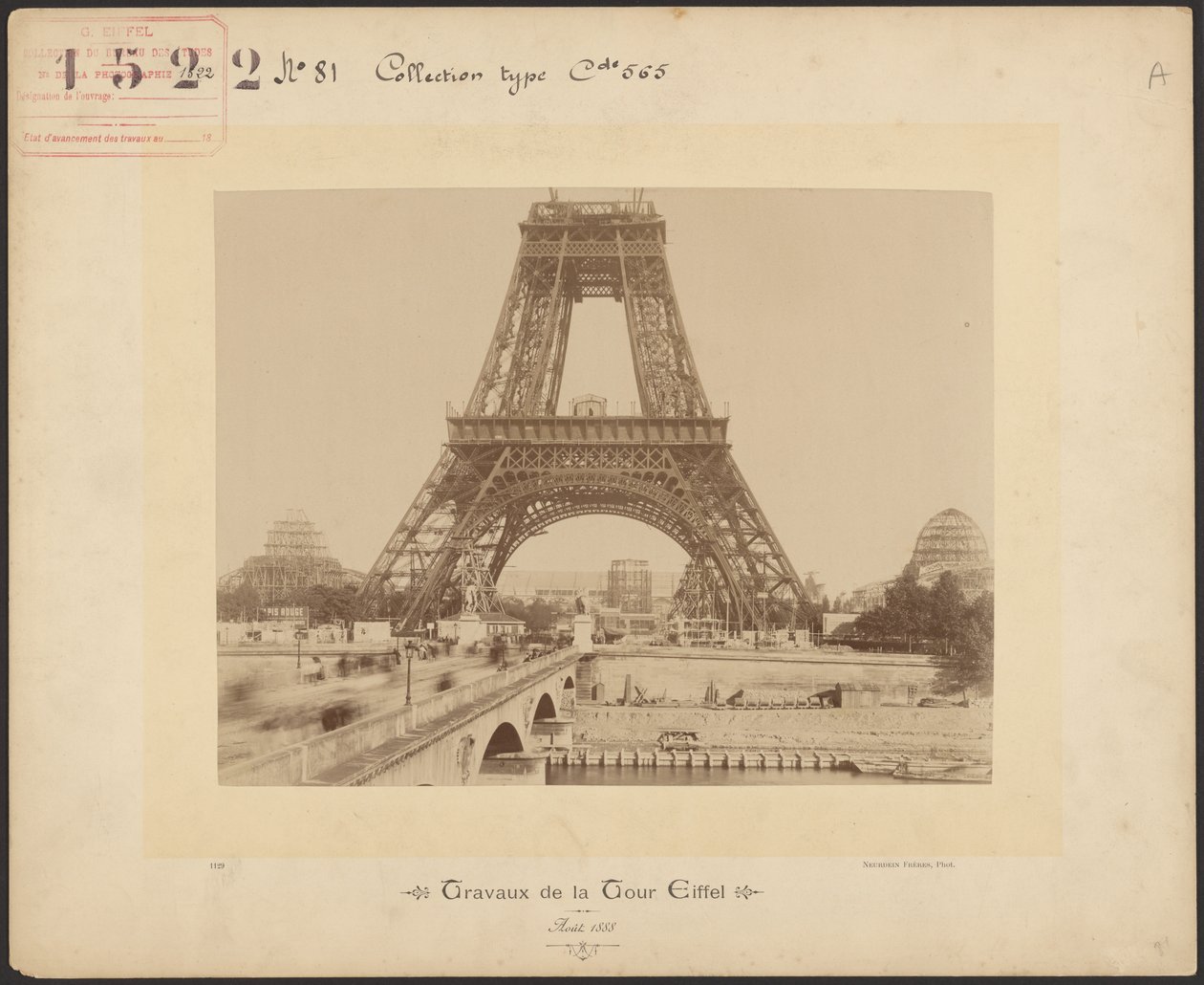 Travaux de la Tour Eiffel - Neurdein freres