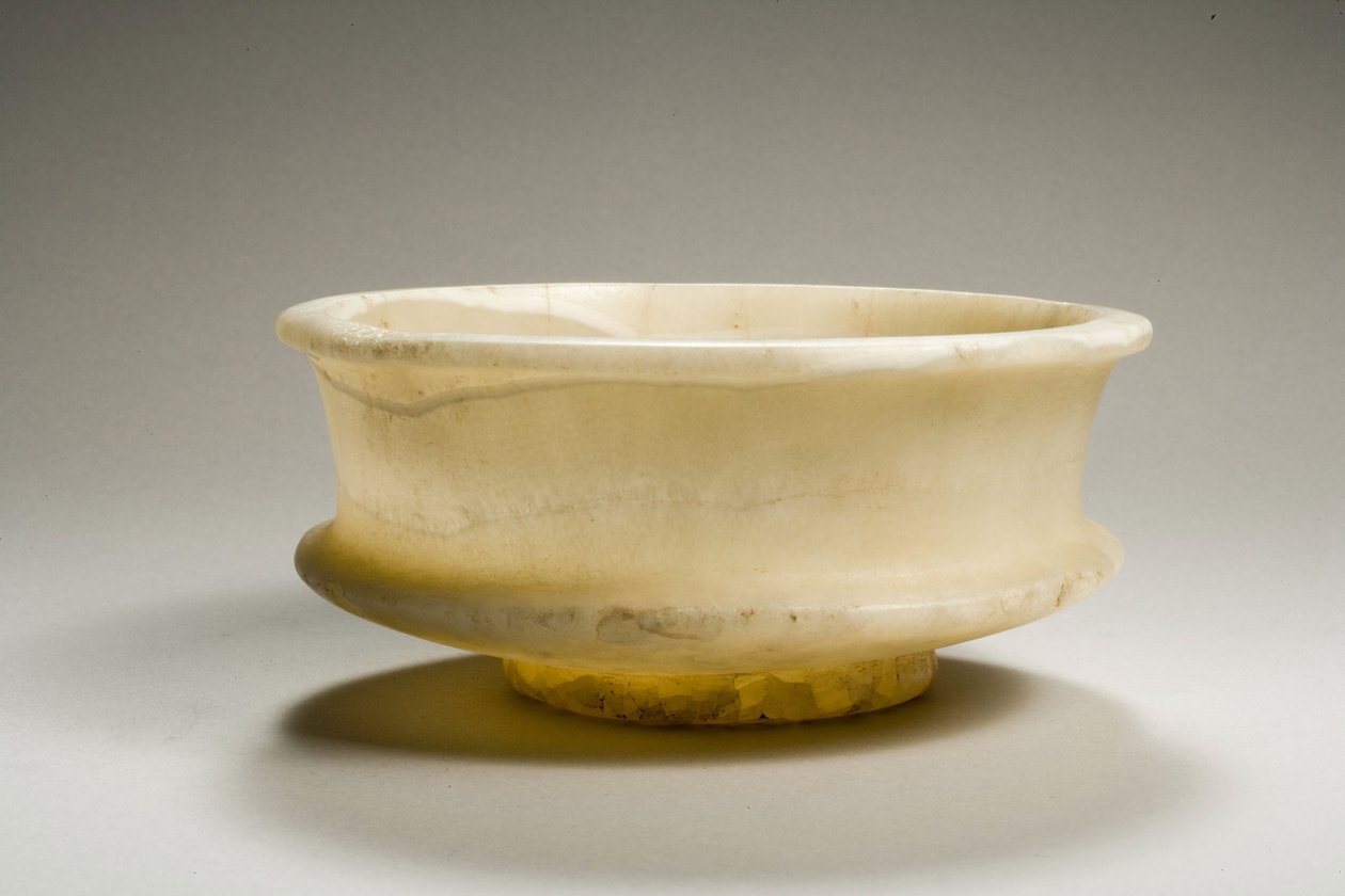 Tazza, 18e-19e Dynastie, 1540-1186 av. J.-C. (albâtre) - New Kingdom Egyptian