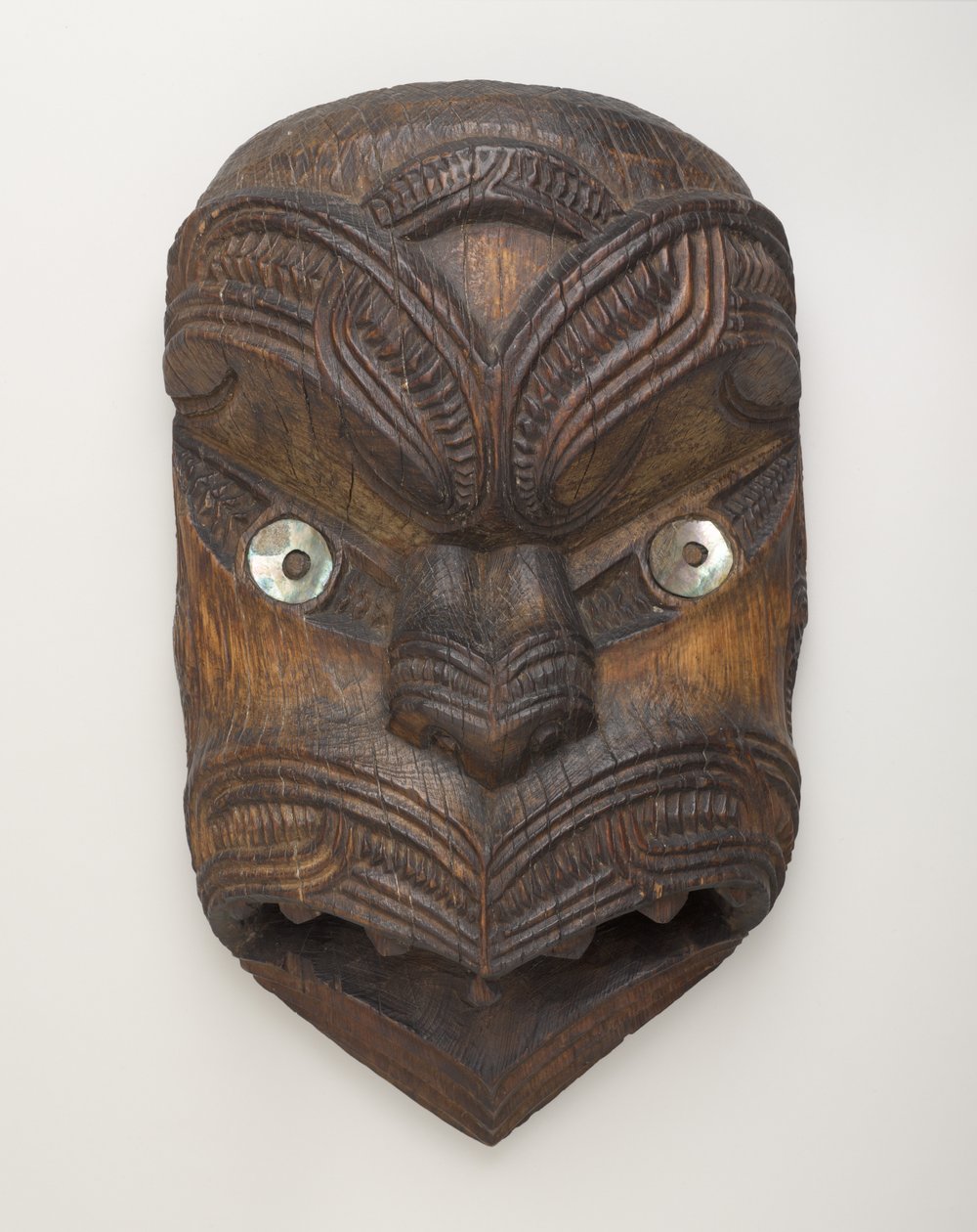Masque de pignon (Koruru) de Gisborne, Île du Nord, vers 1860 - New Zealand School