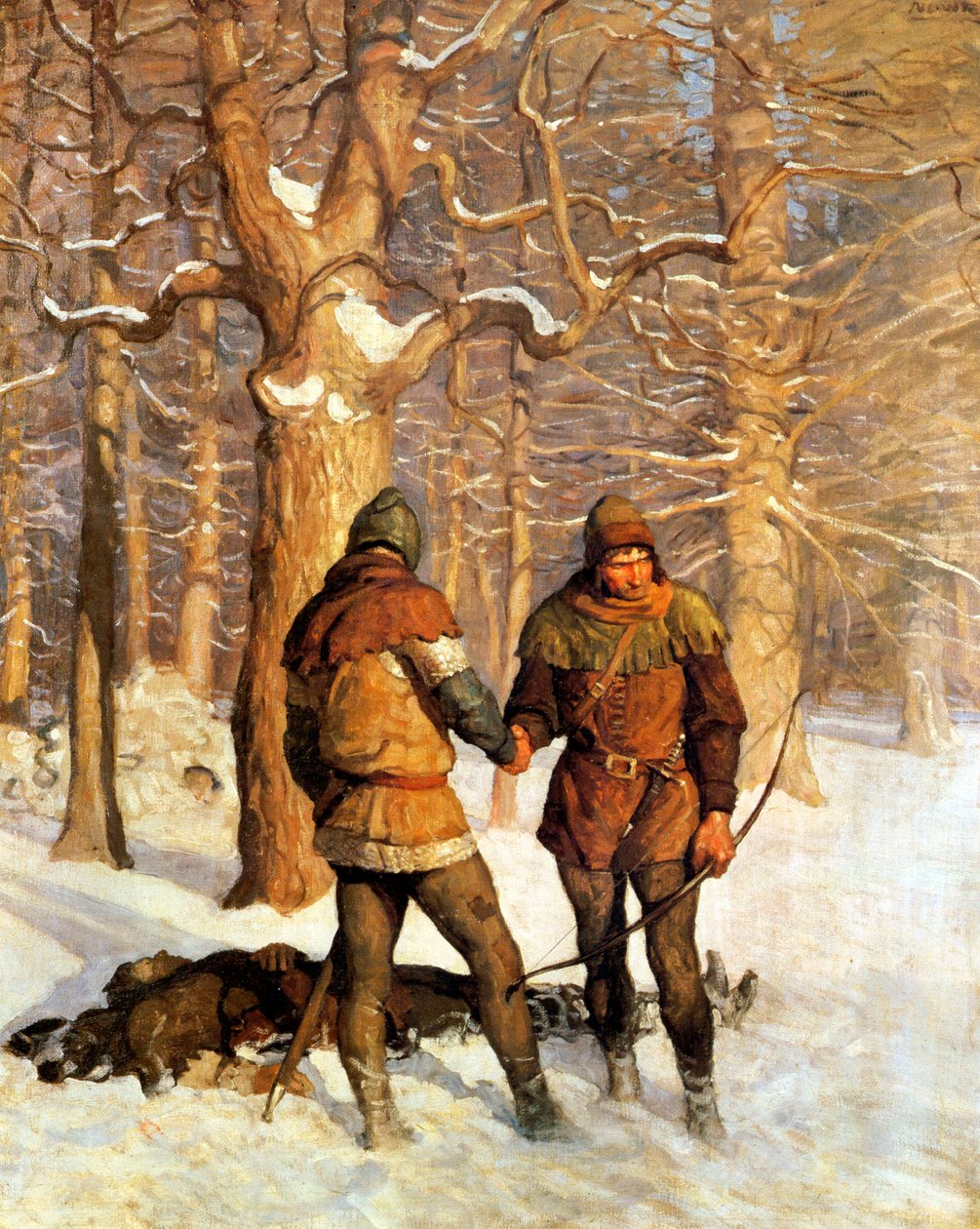Illustration pour "La Flèche Noire", de Robert Louis Stevenson, 1916 - Newell Convers Wyeth