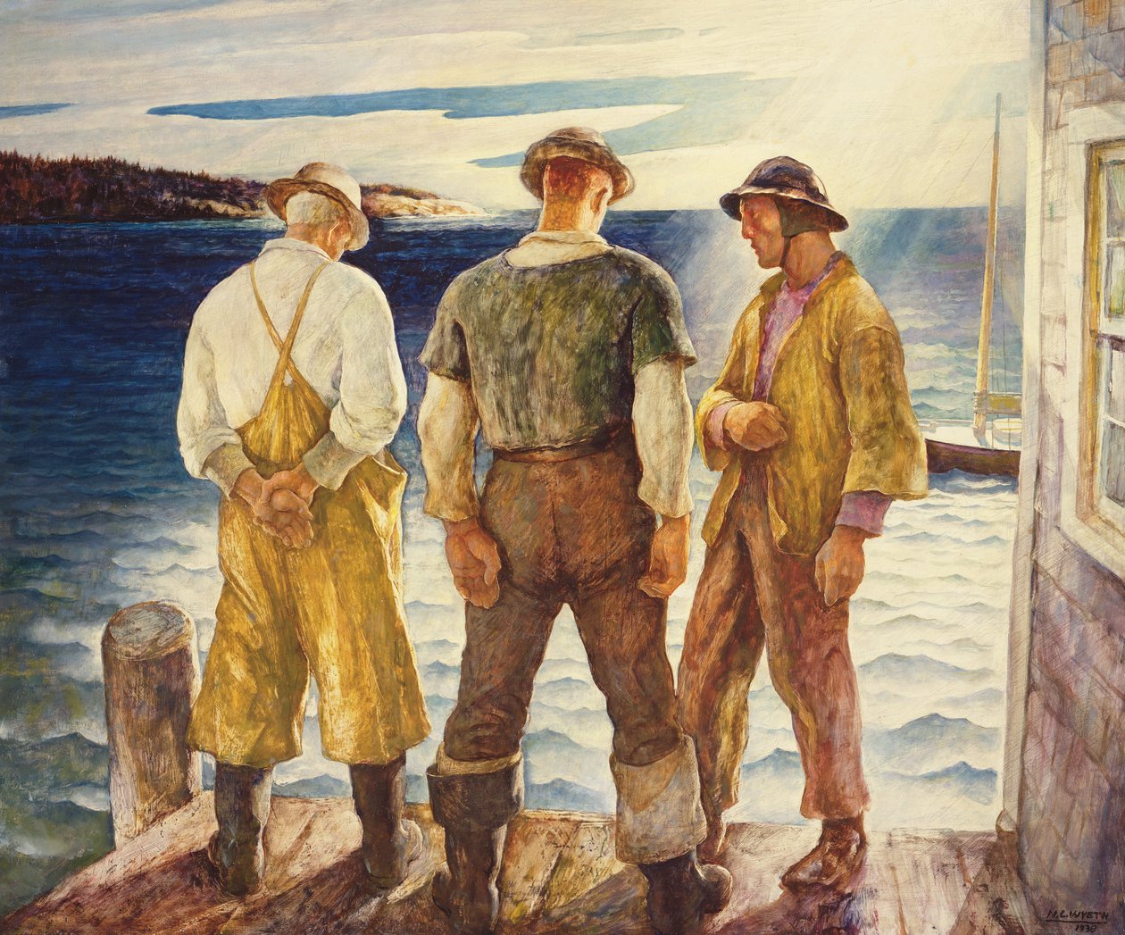 Trois pêcheurs - Newell Convers Wyeth