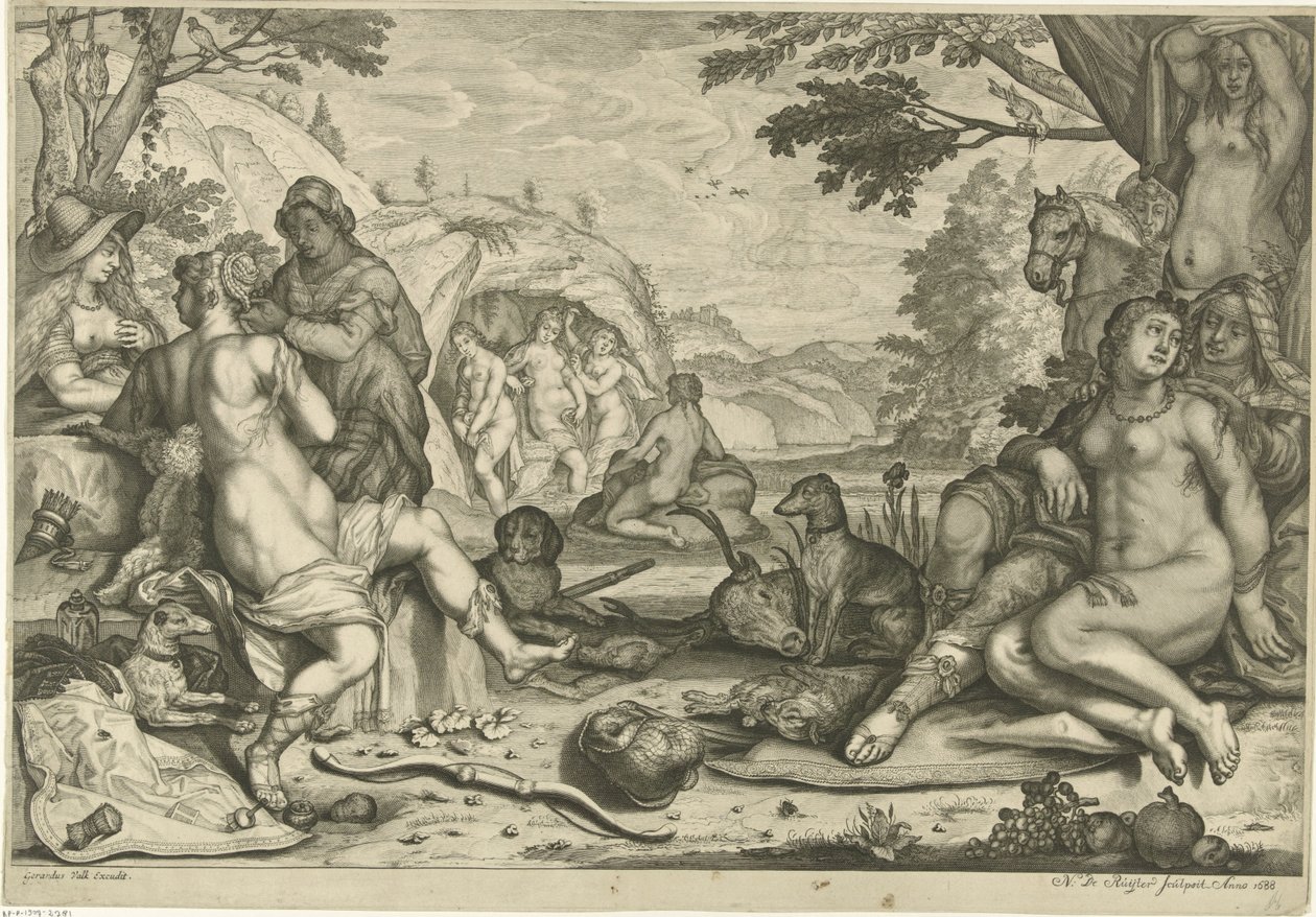 Diane et Callisto - Nicaise de Ruyter