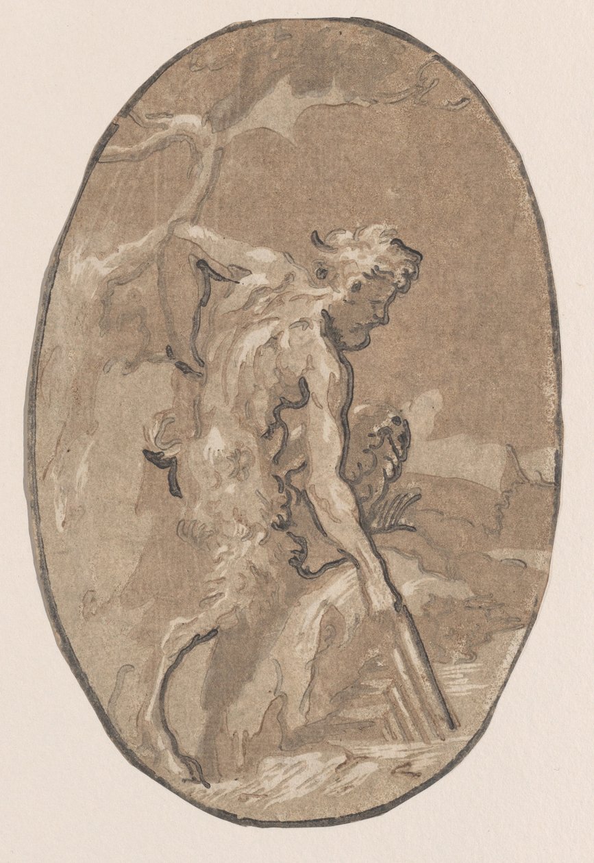 Marsyas tirant la Syrinx de la rivière, vers 1540-1550 - Niccolo Vicentino