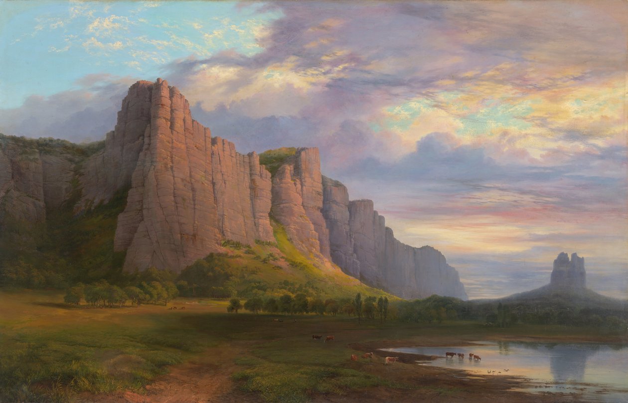 Mont Arapiles et le rocher Mitre - Nicholas Chevalier