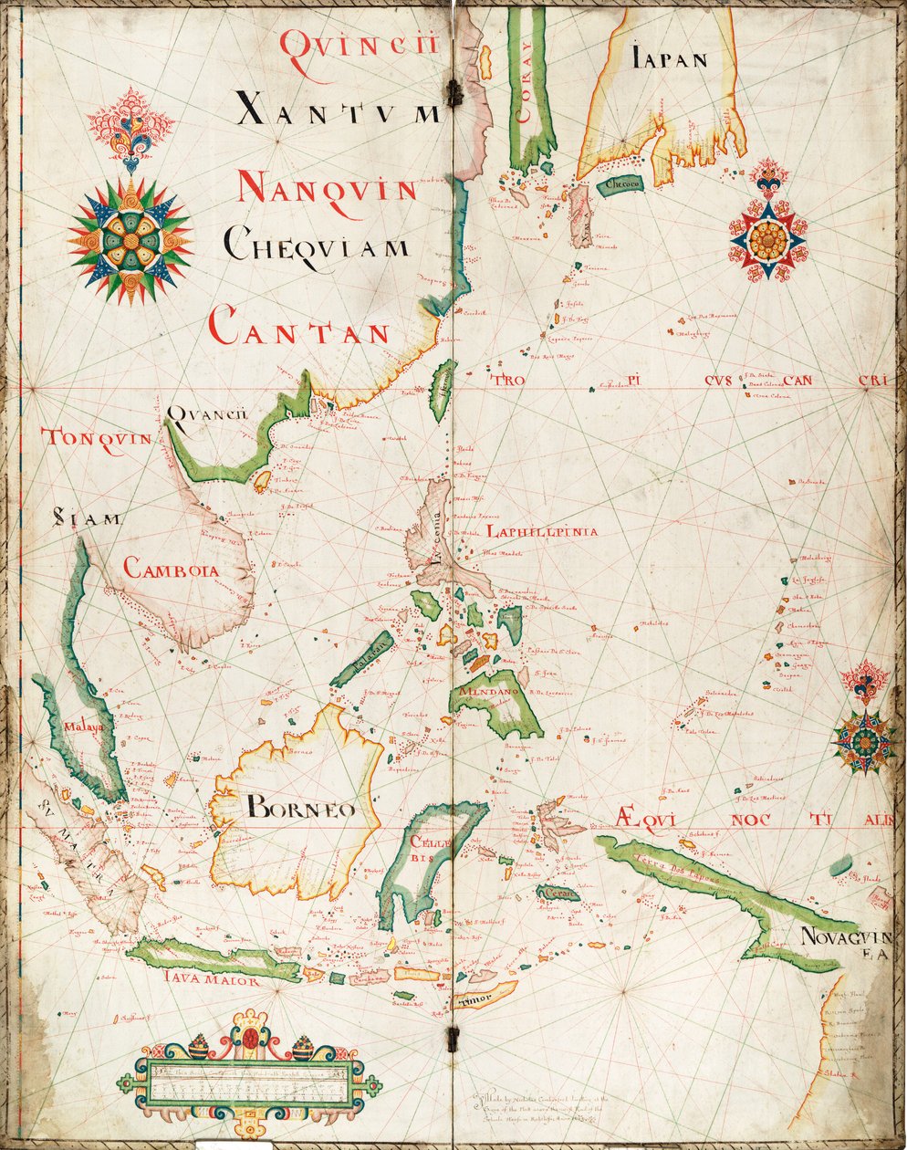 Carte des Indes orientales - Nicholas Comberford