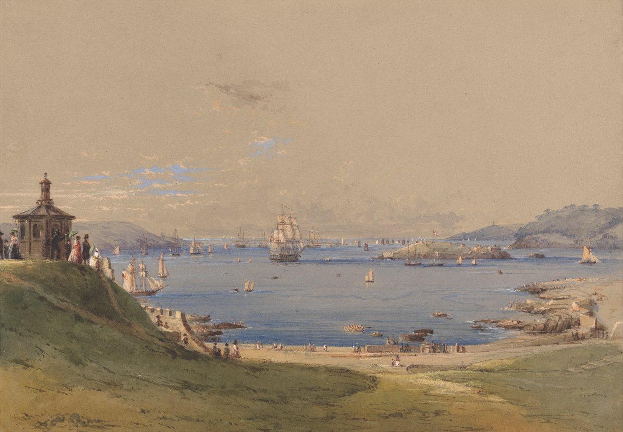 Plymouth Sound depuis le Hoe - Nicholas Condy