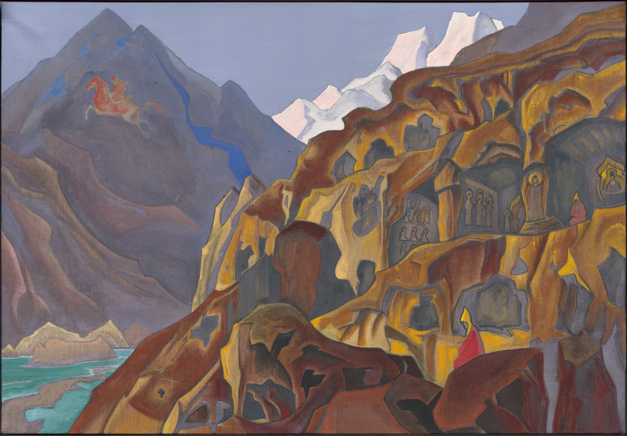 Grottes sacrées, 1932 - Nicholas Roerich