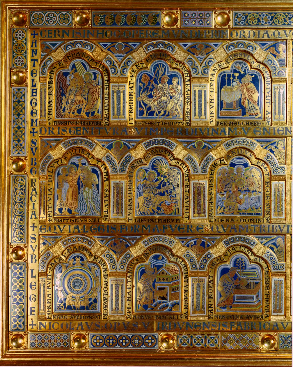 Autel de Verdun en or et émail par Nicolas de Verdun (ca.1130/50-1205) : scènes de l