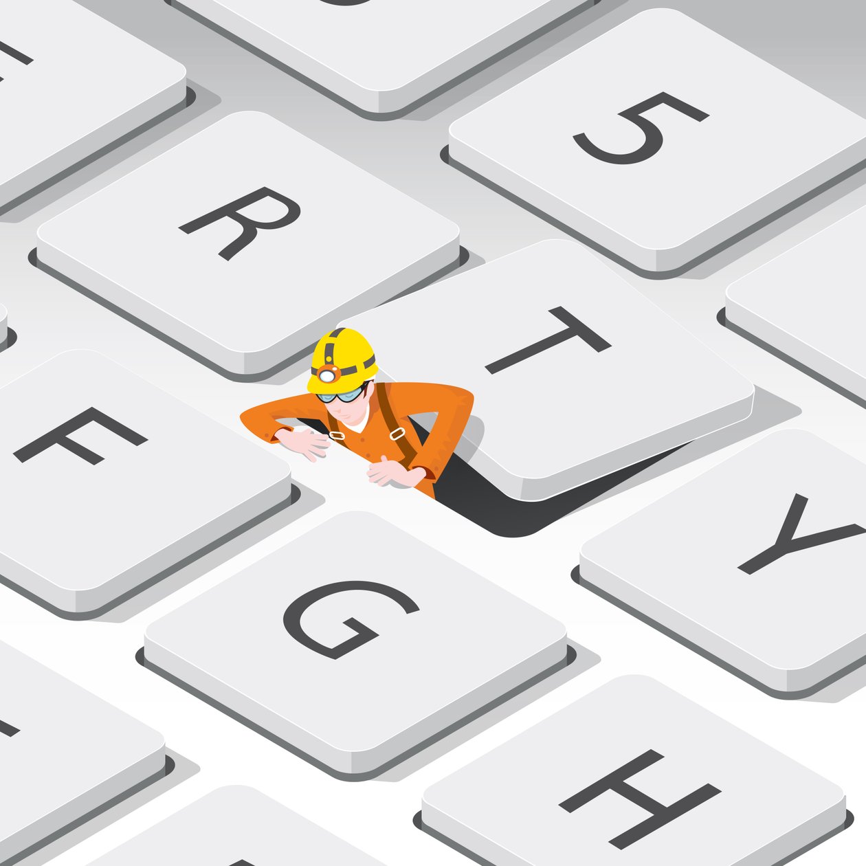 Le nettoyeur de clavier, 2023 (numérique) - Nick Diggory