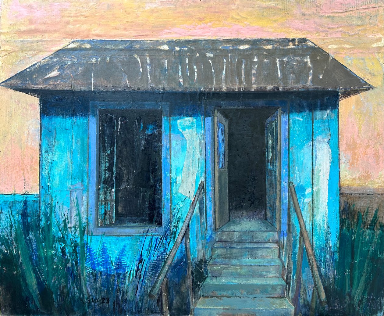 Scène de crime, 2020-23 (huile sur carton) - Nick Williams