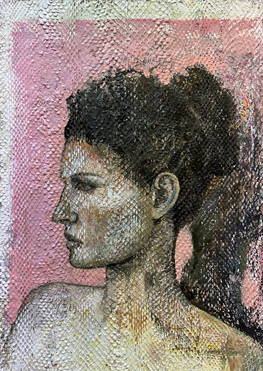 Veneta, 2019-23 (peau de serpent sur carton) - Nick Williams