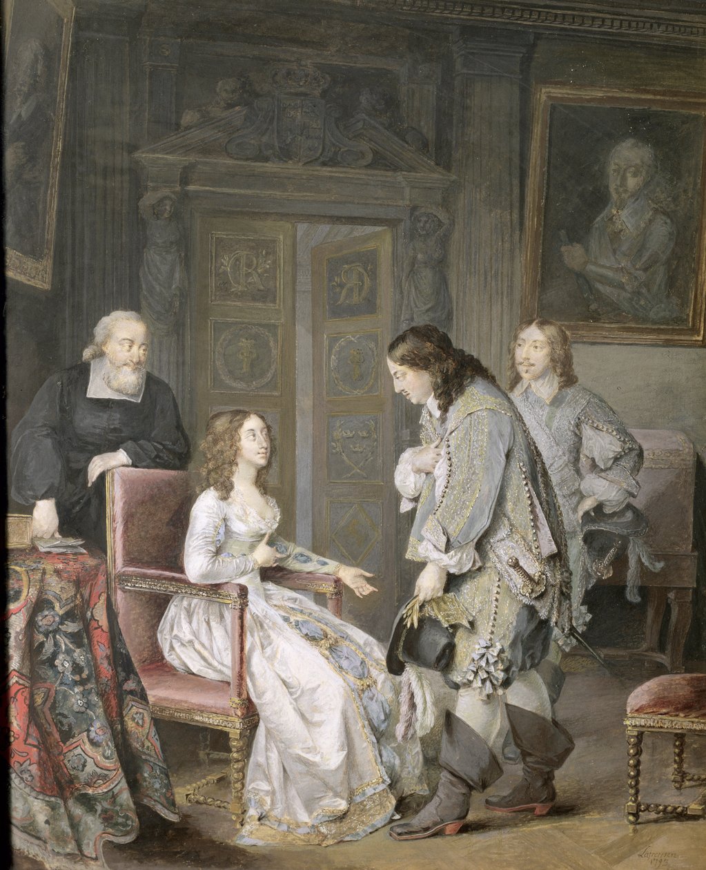 La reine Kristina de Suède et Karl X Gustav de Suède, 1793 - Niclas II Lafrensen