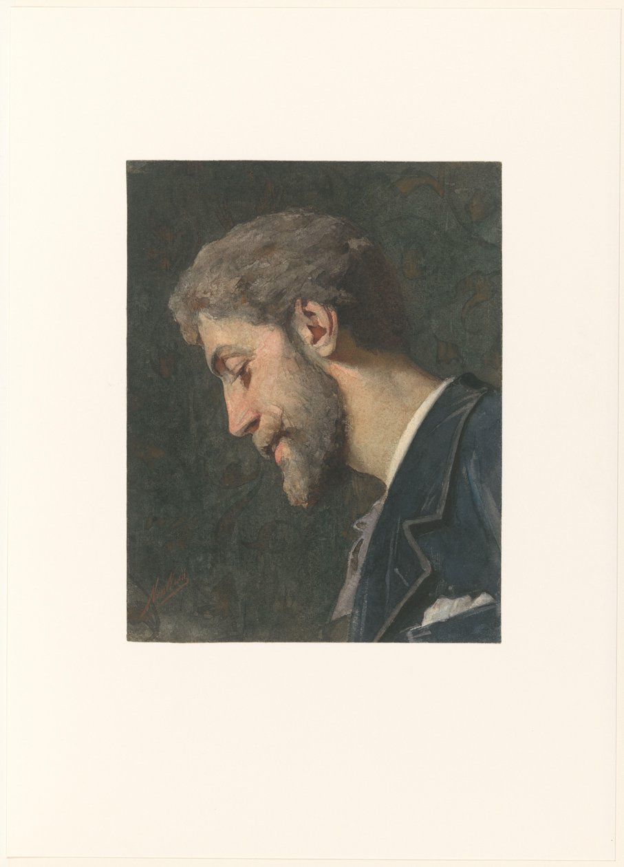 Portrait de George Hendrik Breitner - Nicolaas van der Waay (signed by artist)