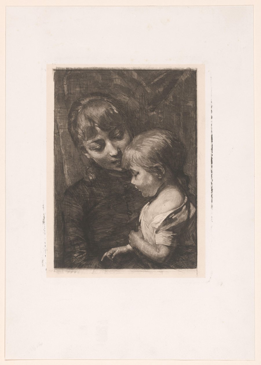 Femme avec enfant - Nicolaas van der Waay