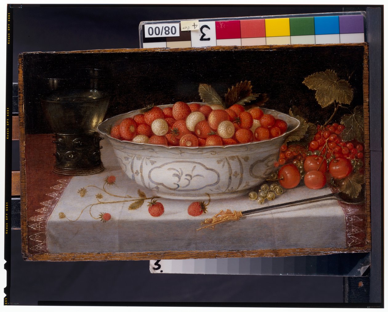 Nature morte de fraises des bois dans un bol en porcelaine Wanli - Nicolaes Gillis