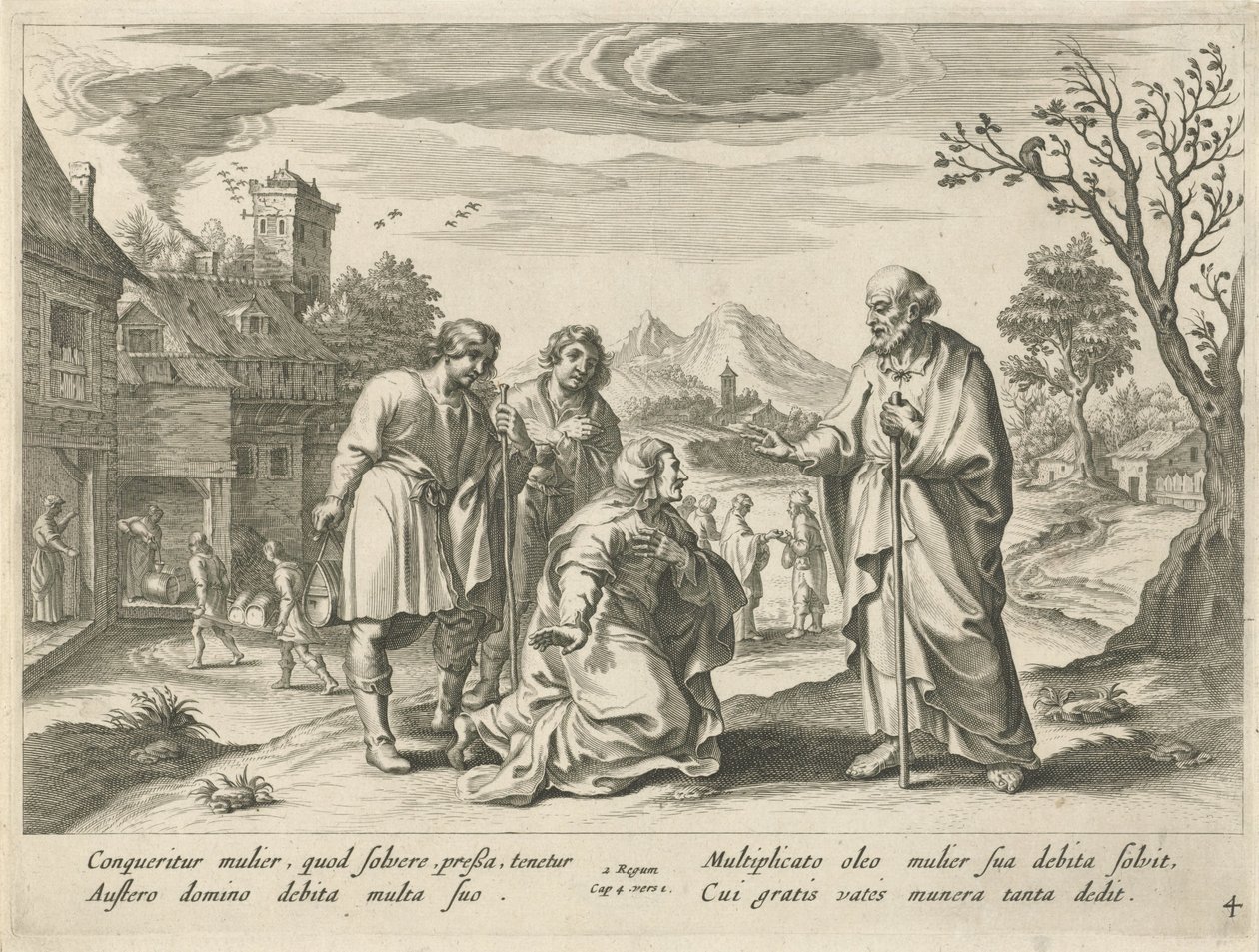 Elisa aide une pauvre veuve (Histoire d