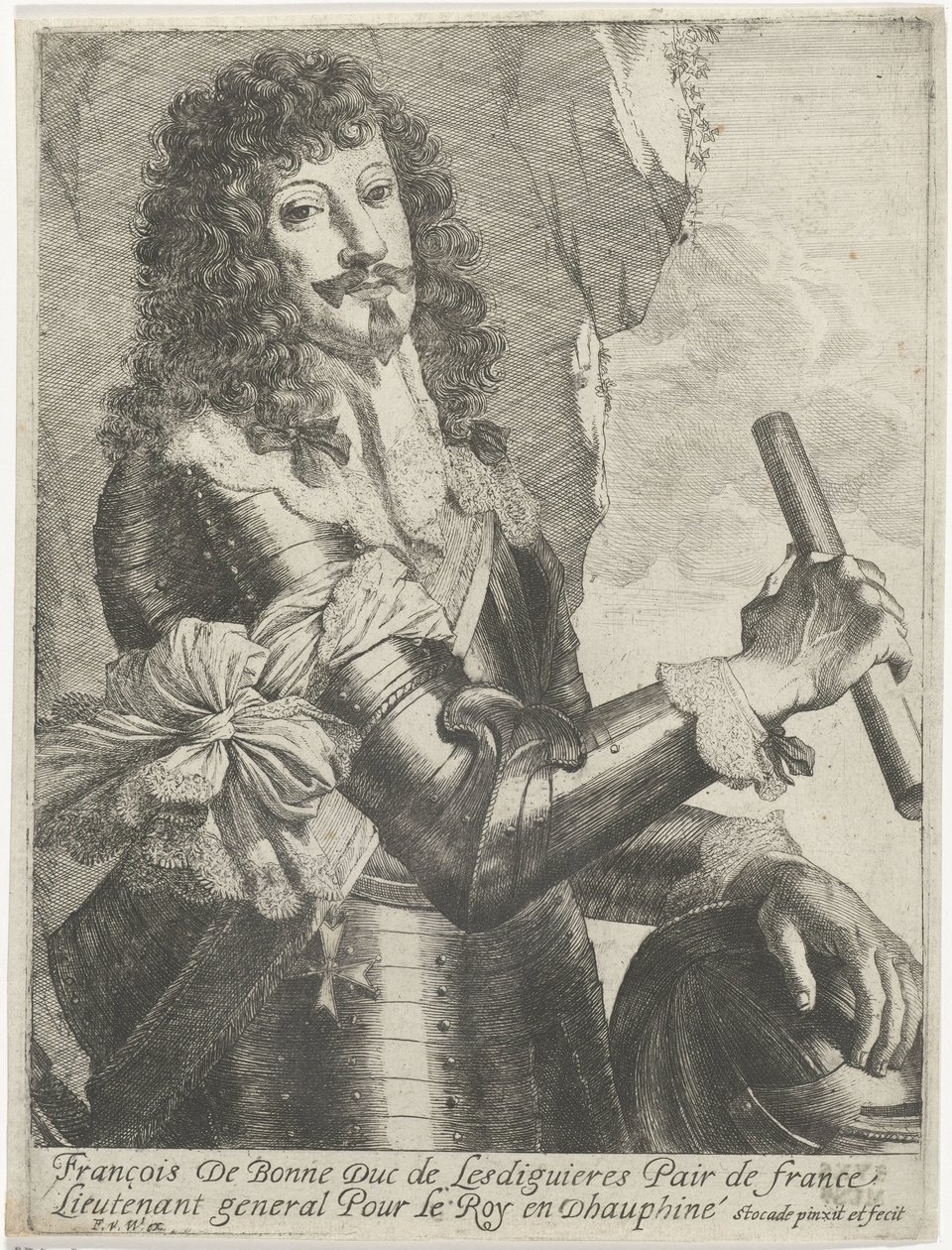 Portrait de François de Bonne-Lesdiguières-de Créquy - Nicolaes Van Helt Stockade