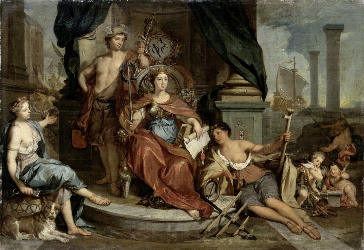 Apothéose de la Compagnie néerlandaise des Indes orientales - Nicolaes Verkolje