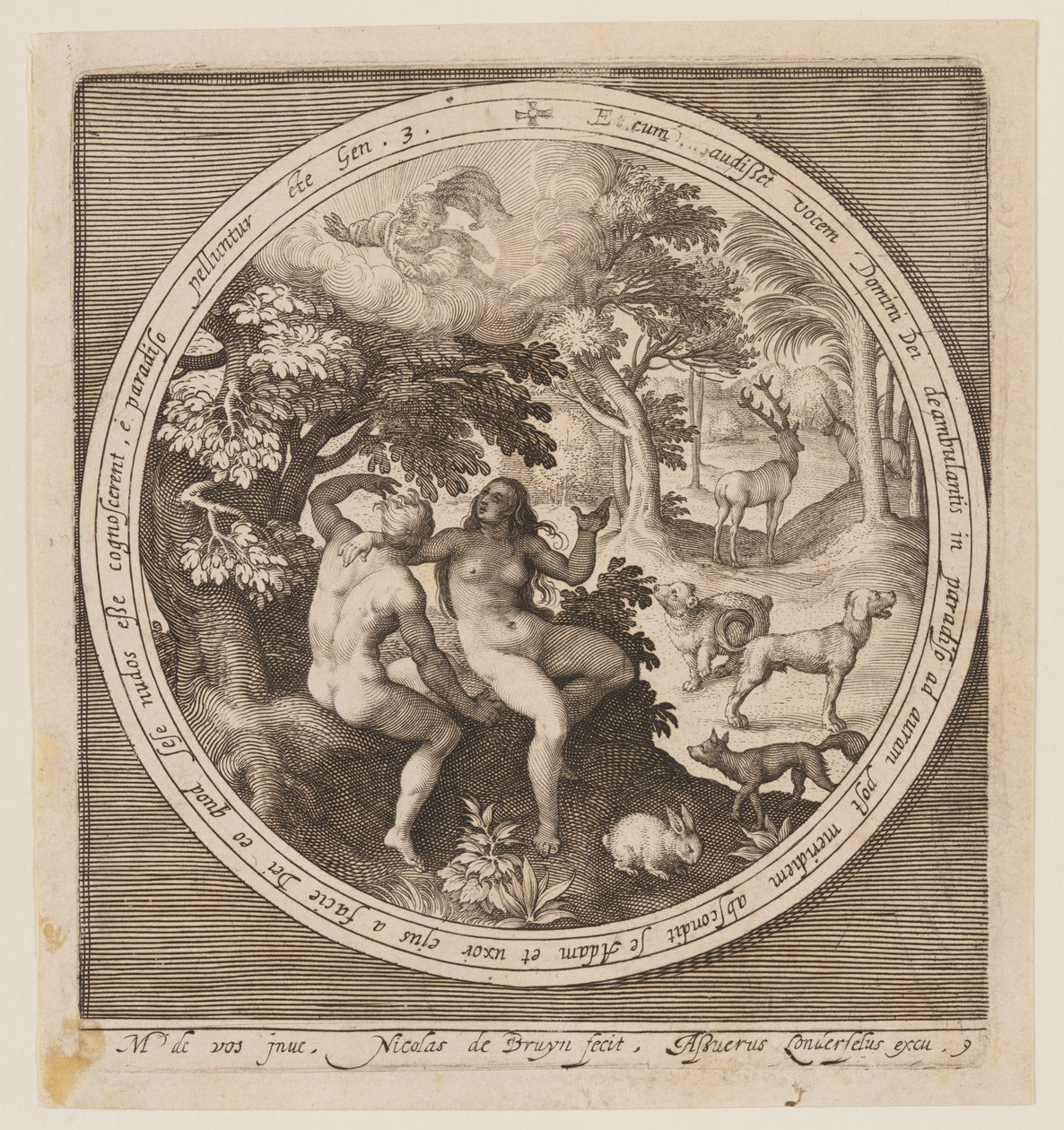 Adam et Eve se cachent du Seigneur, de la Création à l