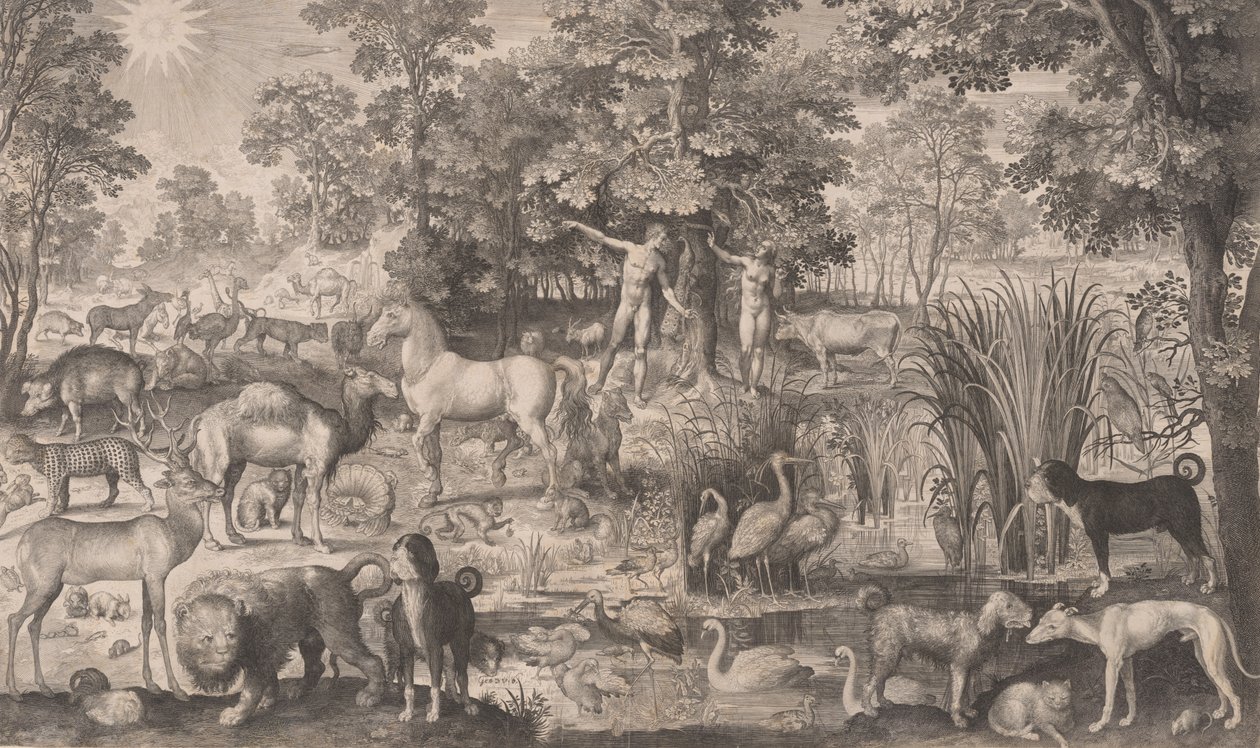 Adam et Ève au paradis - Nicolaes de Bruyn