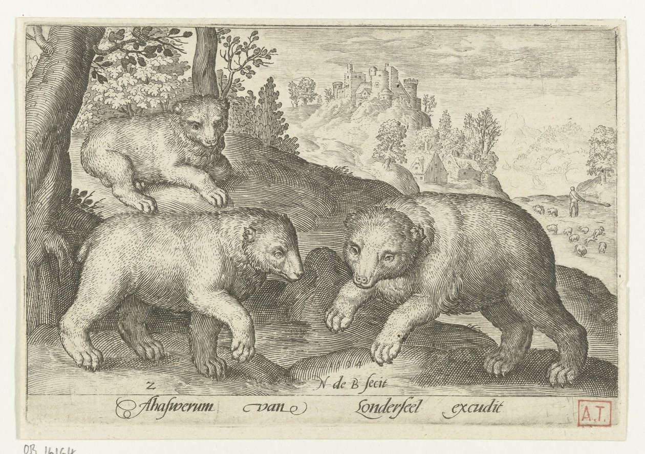 Trois ours - Nicolaes de Bruyn