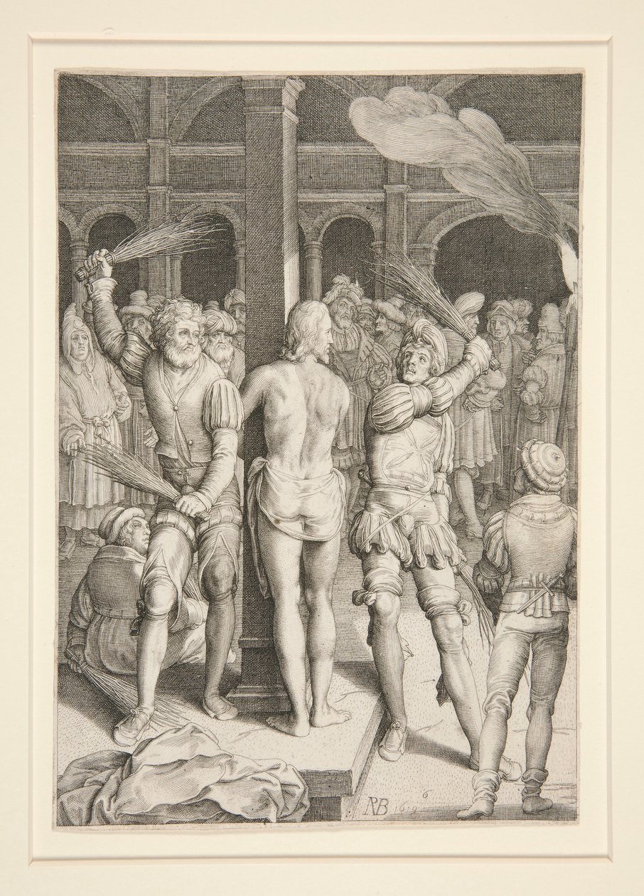 La Flagellation (Série de la Passion) - Nicolaes de Bruyn