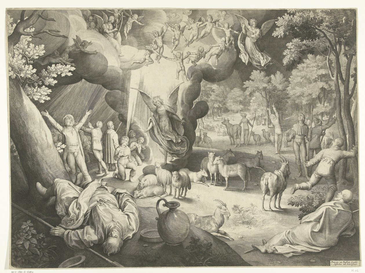 Annonce aux bergers - Nicolaes de Bruyn