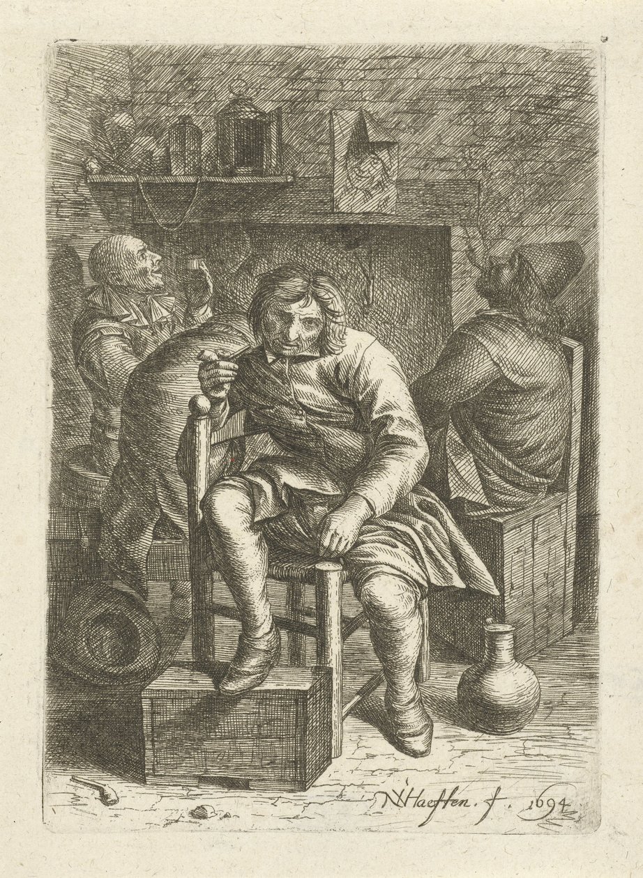 Homme fumant - Nicolaes van Haeften