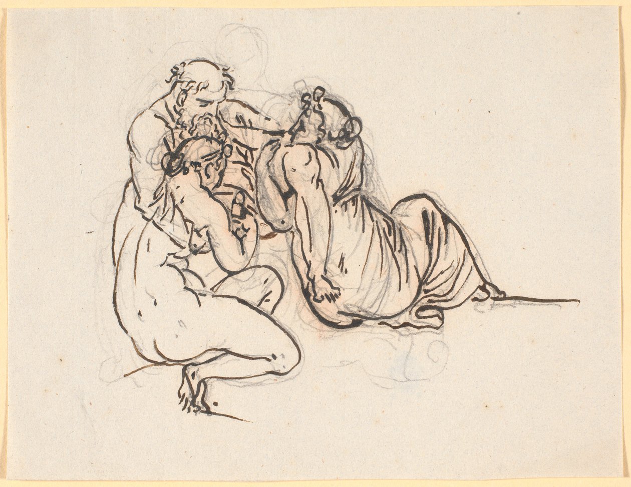 Loth et ses filles - Nicolai Abildgaard