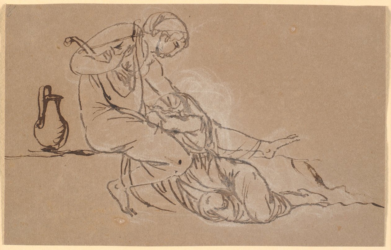 Sappho et la Mytilénienne - Nicolai Abildgaard