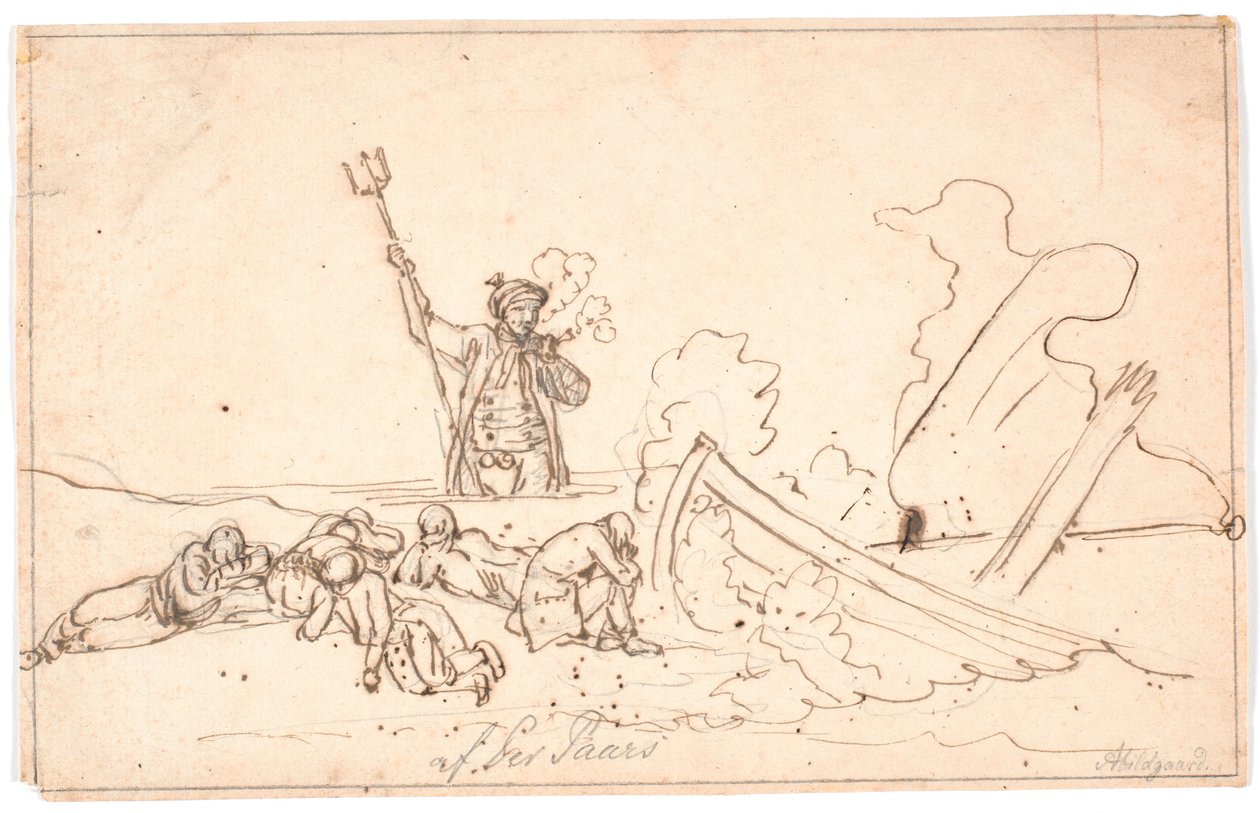 Le naufrage sur Anholt - Nicolai Abildgaard