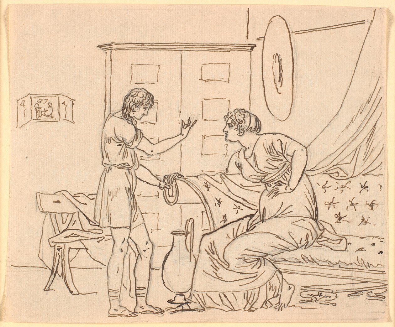 Étude pour Papirius et sa mère - Nicolai Abildgaard