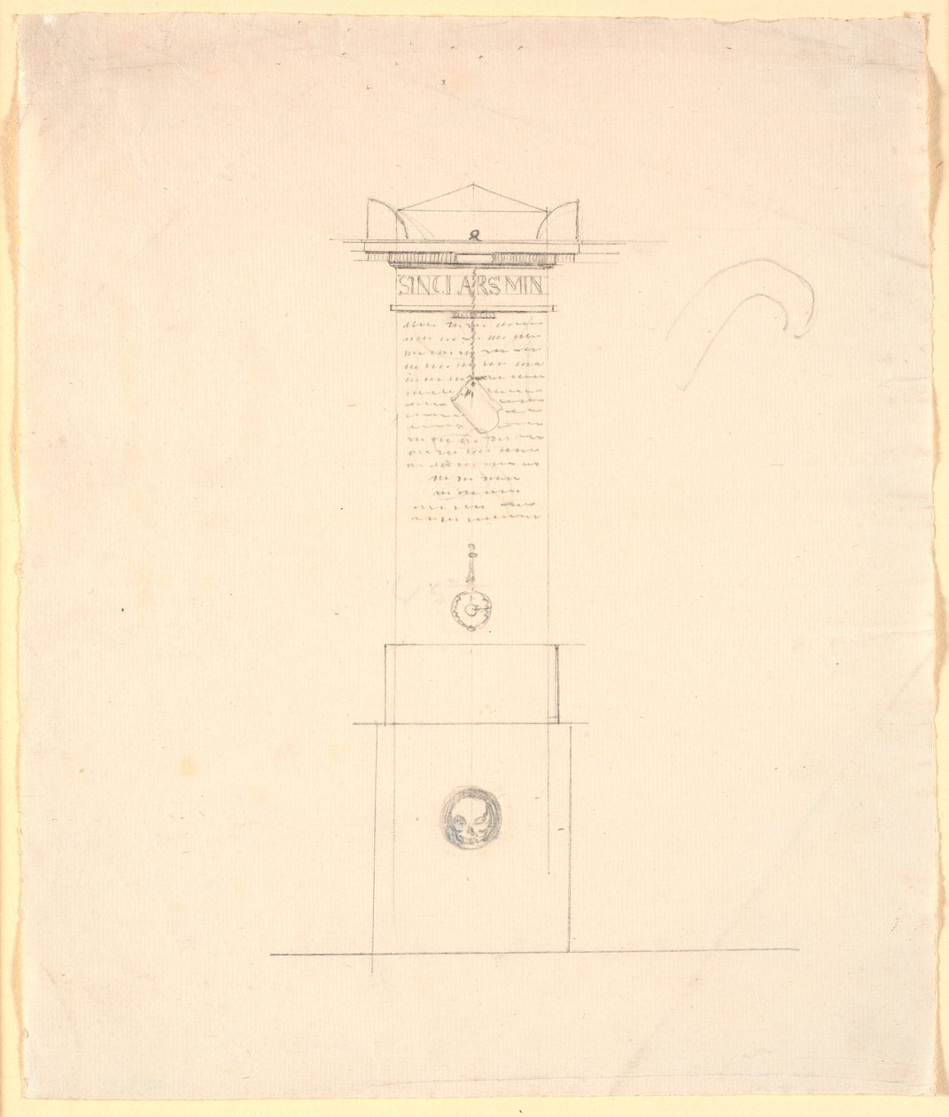 Esquisse pour un monument commémoratif pour Sinclar (Sinclair) - Nicolai Abildgaard